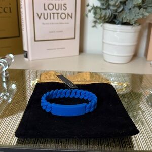 Marc by Marc Jacobs Silicone Bracelet - Electric Blue Lemonade - NWT